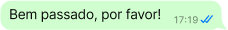 Mensagem do cliente no chat